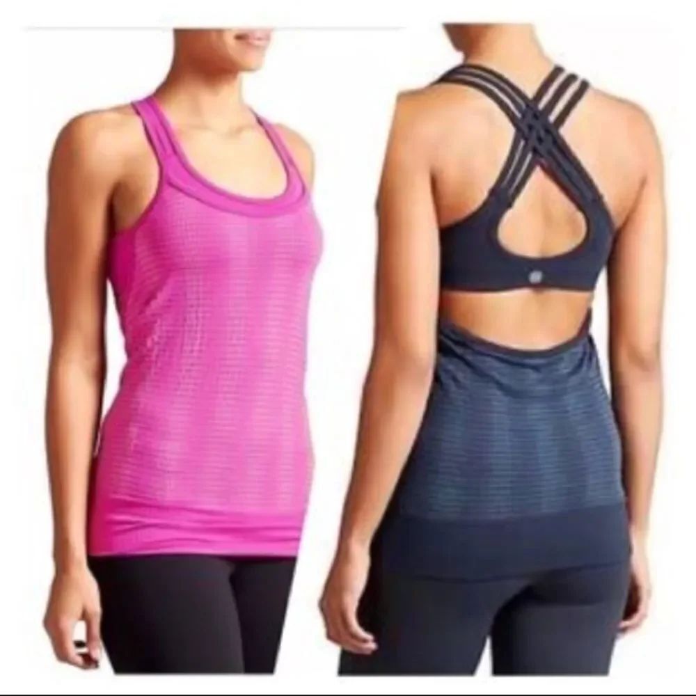 ✨Athleta Lily Pad Green Mind Over Matter Píxel Tank - Picture 2 of 8
